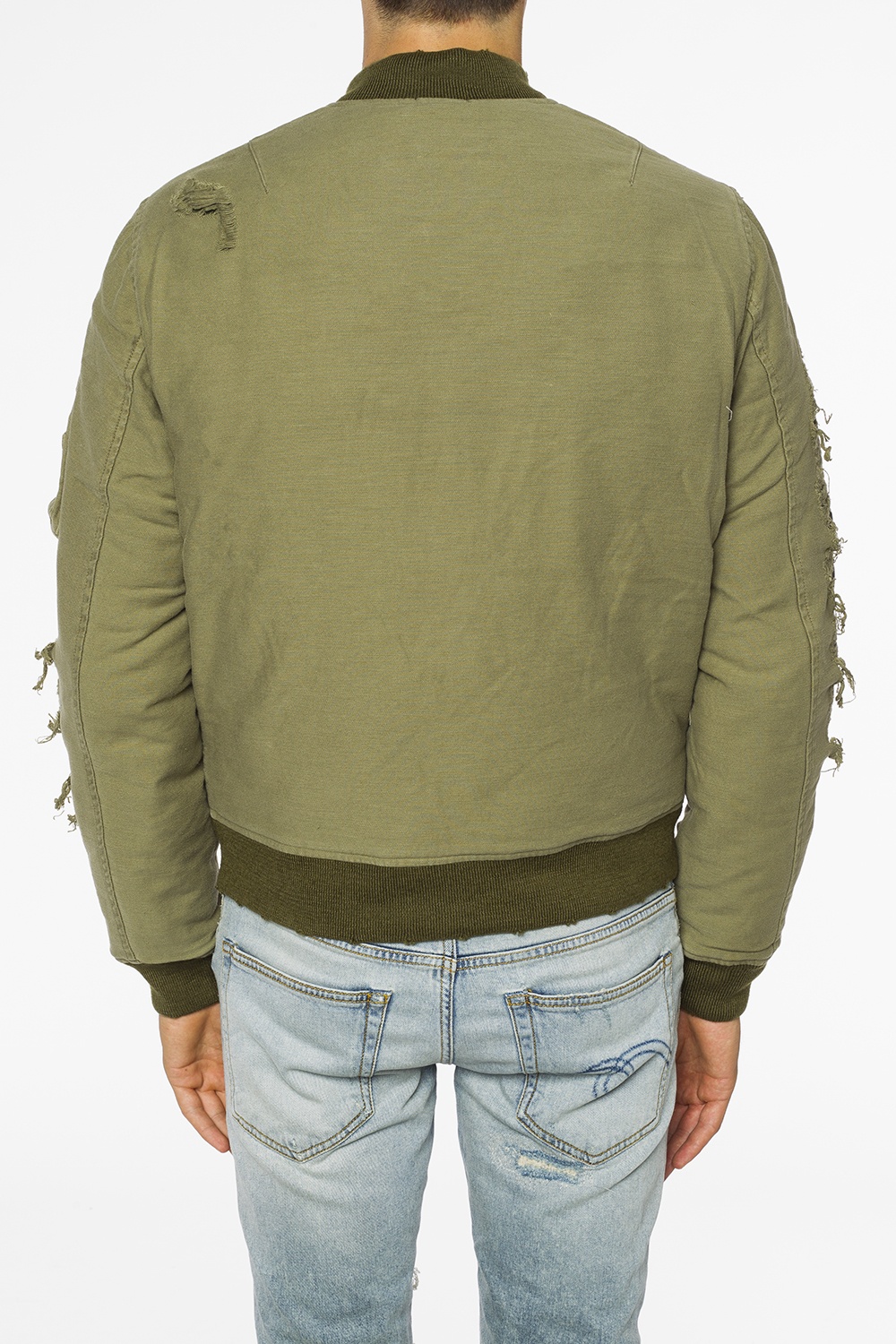 Green Distressed bomber jacket R13 Vitkac Australia